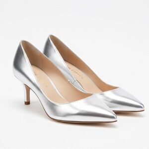 Sam Edelman Silver Metallic Jaye d'Orsay Heels - 9.5